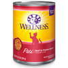 Wellness Complete Health Natural Grain Free Beef & Chicken Dinner Pate Wet Cat Food - 12.5 oz Cans - Case of 12