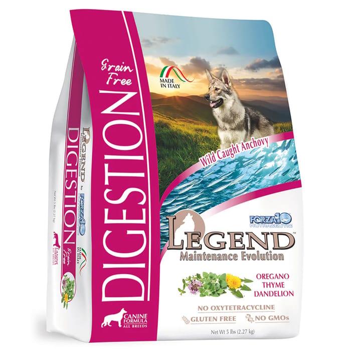 Forza10 Nutraceutic Legend Digestion Wild Caught Anchovy Grain Free Dry Dog Food 5 lb Bag product detail number 1.0