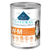 BLUE Natural Veterinary Diet W+M Weight Management + Mobility Support Wet Dog Food 12.5 oz - Case of 12