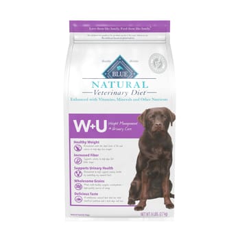 BLUE Natural Veterinary Diet W+U Weight Management + Urinary Care Dry Dog Food 6 lbs-product-tile