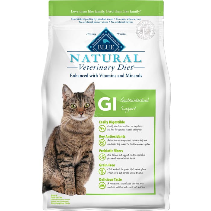 BLUE Natural Veterinary Diet GI Gastrointestinal Support- Dry Cat Food 7 lbs product detail number 1.0