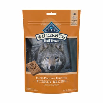 Blue Buffalo BLUE Wilderness Trail Treats High Protein Turkey Biscuits Crunchy Dog Treats 10 oz Bag-product-tile