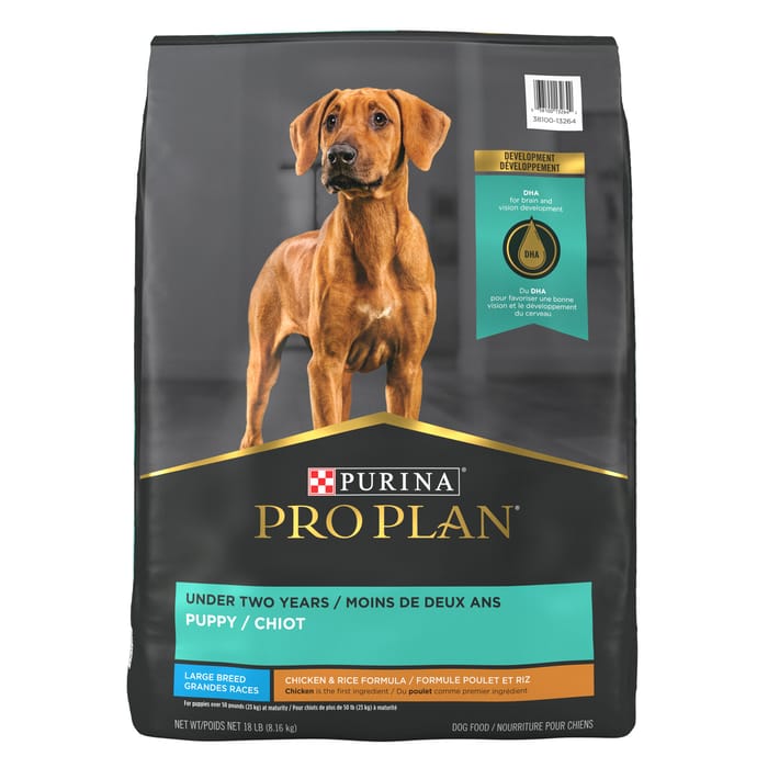 Purina Pro Plan Puppy Large Breed Chicken & Rice Formula Dry Dog Food 18 lb Bag product detail number 1.0