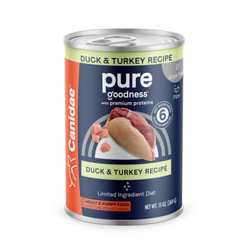 Canidae PURE Grain Free Duck & Turkey Recipe Wet Dog Food 13 oz Cans - Case of 12-product-tile
