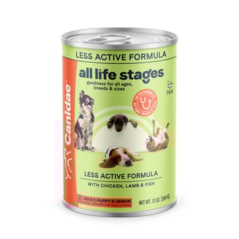 Canidae All Life Stages Less Active Chicken, Lamb & Fish Formula Wet Dog Food 13 oz Cans - Case of 12-product-tile