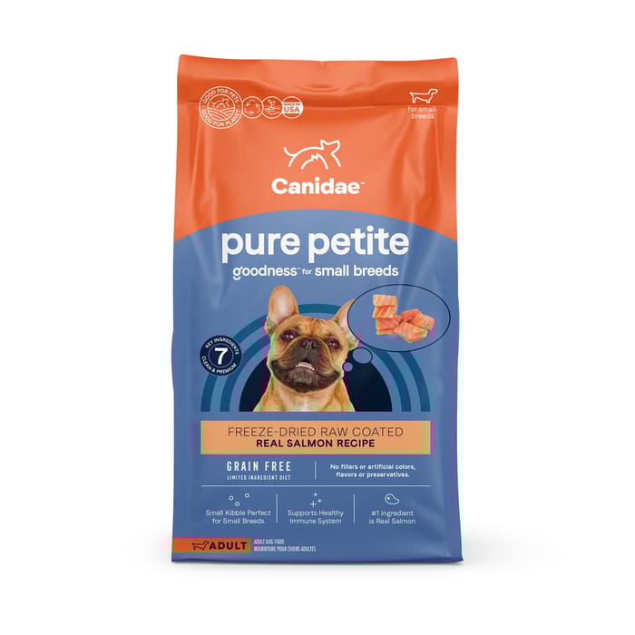 Canidae PURE Petite Small Breed Grain Free Salmon Recipe Dry Dog Food 10 lb Bag product detail number 1.0