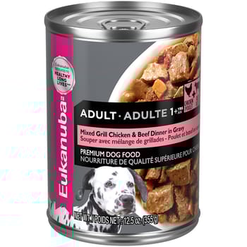 Eukanuba Adult Mixed Grill Chicken & Beef Dinner in Gravy Canned Food 12.5 oz Can - Case of 12-product-tile