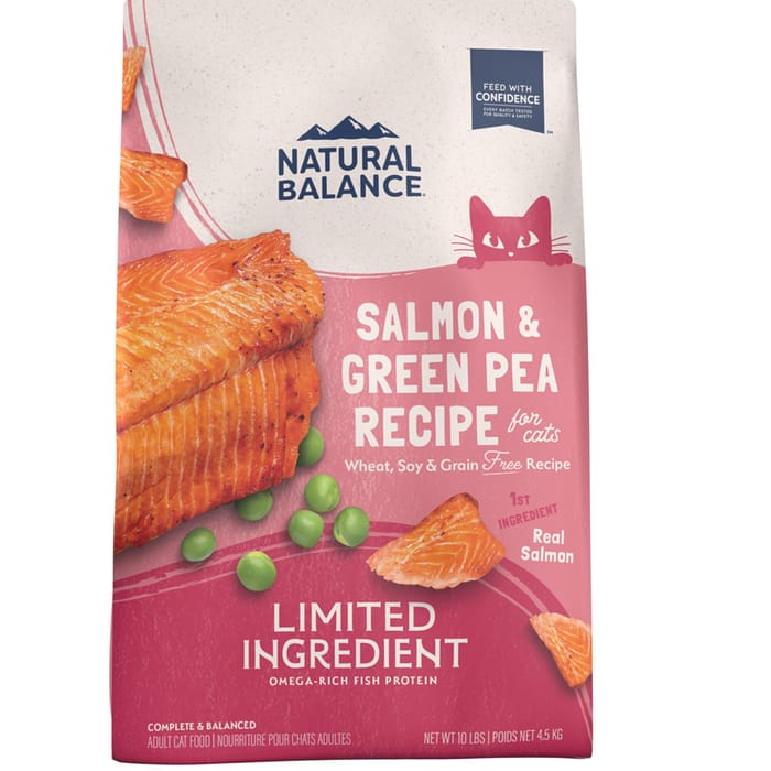 Natural Balance Limited Ingredient Grain Free Green Pea & Salmon Recipe Dry Cat Food 10 lb product detail number 1.0