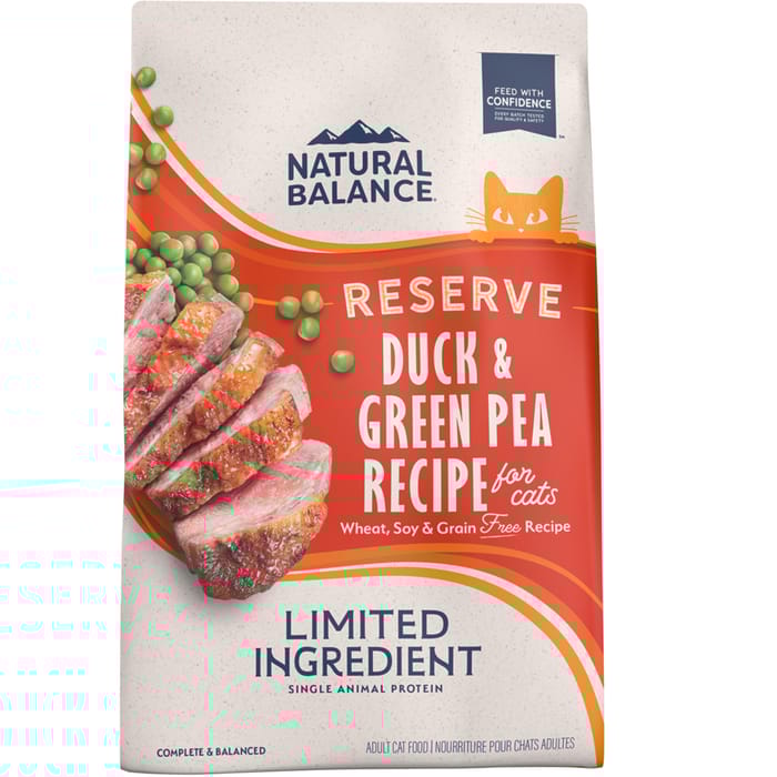 Natural Balance Limited Ingredient Reserve Grain Free Green Pea & Duck Recipe Dry Cat Food 10 lb product detail number 1.0