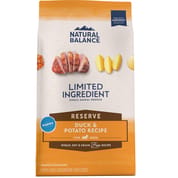 Natural Balance Limited Ingredient Reserve Grain Free Duck & Potato Puppy Recipe Dry Dog