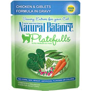 Natural Balance Original Ultra Platefulls Chicken & Giblets Recipe in Gravy Wet Cat Food