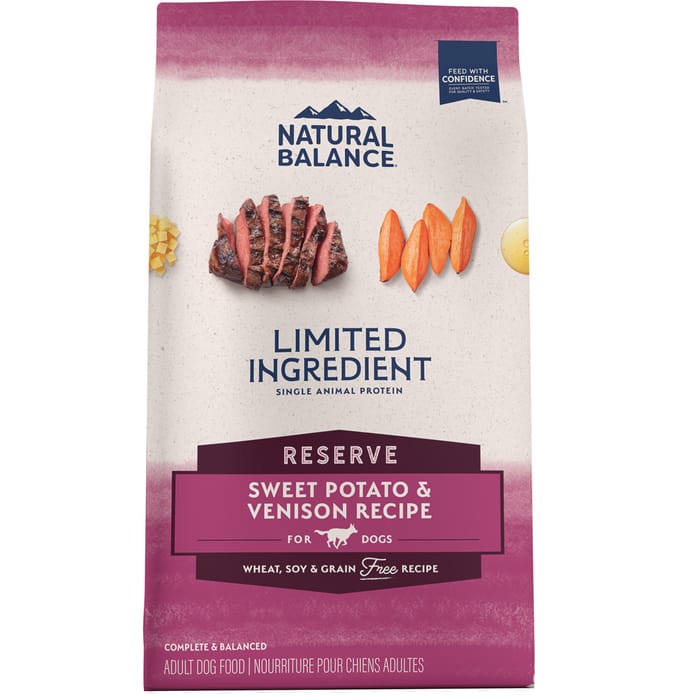 Natural Balance Limited Ingredient Reserve Grain Free Sweet Potato & Venison Recipe Dry Dog Food 4 lb product detail number 1.0