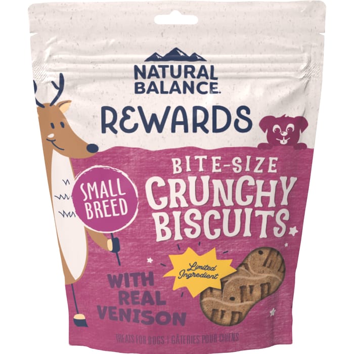 Natural Balance Treats Crunchy Biscuits Sweet Potato & Venison Small Breed Recipe Dog Treat 8 oz product detail number 1.0