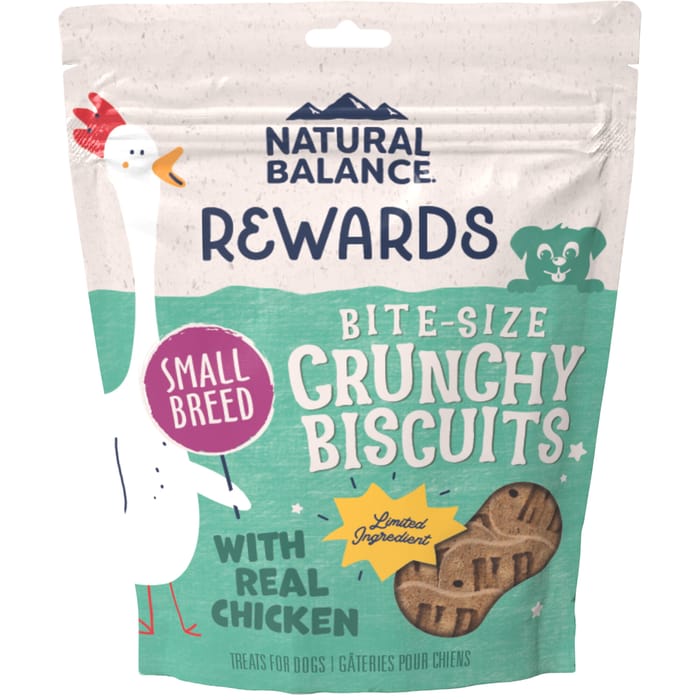 Natural Balance Treats Crunchy Biscuits with Real Chicken Small Breed Recipe Dog Treat 8 oz product detail number 1.0