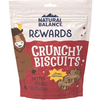 Natural Balance Treats Crunchy Biscuits Sweet Potato & Bison Small Breed Recipe Dog Treat 8 oz-product-tile