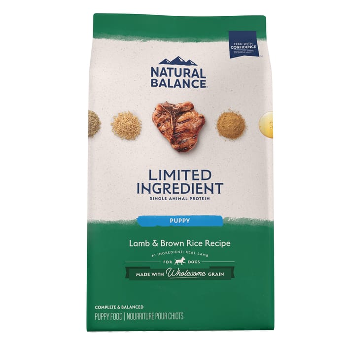 Natural Balance Limited Ingredient Lamb & Brown Rice Puppy Recipe Dry Dog Food 12 lb product detail number 1.0