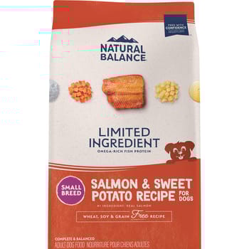 Natural Balance Limited Ingredient Grain Free Salmon & Sweet Potato Small Breed Recipe Dry Dog Food 4 lb-product-tile