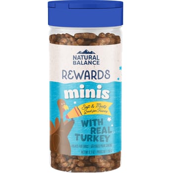 Natural Balance Treats Mini Rewards Turkey Recipe Dog Treat 5.3 oz-product-tile