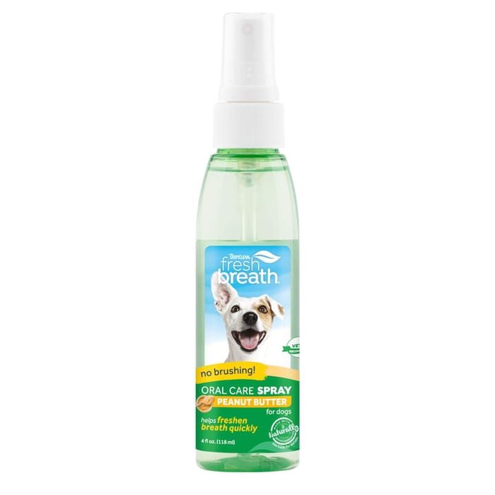 TropiClean Fresh Breath Peanut Butter Oral Care Spray 4 oz product detail number 1.0