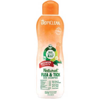 Tropiclean Natural Flea And Tick Shampoo Maximum Strength 20 oz-product-tile