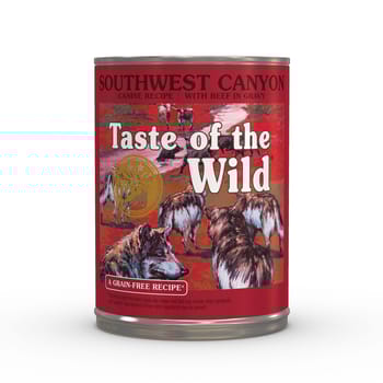 Taste of the Wild Southwest Canyon Canine Recipe Beef Wet Dog Food - 13.2 oz Cans -  Case of 12-product-tile