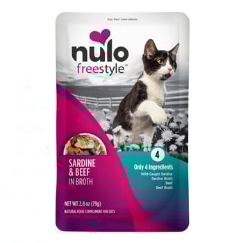 Nulo FreeStyle Sardine & Beef in Broth Cat Food Topper 2.8 oz Pack Of 24-product-tile
