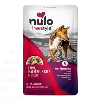 Nulo FreeStyle Lamb, Mackerel & Kelp in Broth Dog Food Topper 24 2.8oz pouches-product-tile