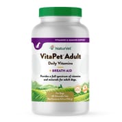 NaturVet VitaPet Adult Daily Vitamins Plus Breath Aid Supplement for Dogs