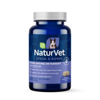 NaturVet Coprophagia Stool Eating Deterrent Plus Breath Aid Supplement for Dogs Time Release Chewable Tablets 60 ct-product-tile