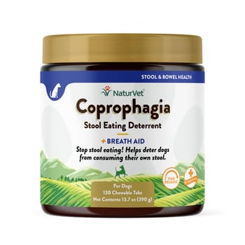NaturVet Coprophagia Stool Eating Deterrent Plus Breath Aid Supplement for Dogs-product-tile