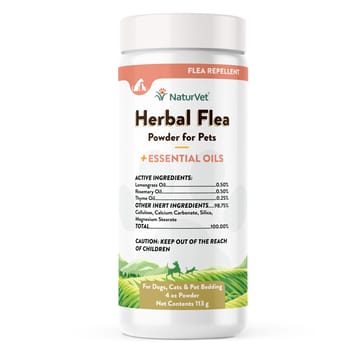 NaturVet Herbal Flea Powder Plus Essential Oils  for Dogs & Cats Powder 4 oz-product-tile