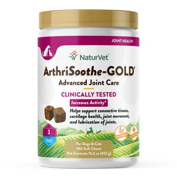 NaturVet ArthriSoothe-GOLD Level 3, Clinically Tested Advanced Joint Care Supplement for Dogs-product-tile