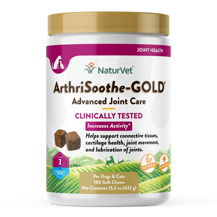 NaturVet ArthriSoothe-GOLD Level 3, Clinically Tested Advanced Joint Care Supplement for Dogs Soft Chews 180 ct product detail number 1.0