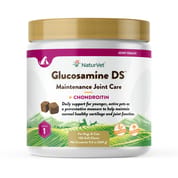 NaturVet Glucosamine DS Level 1 Maintenance Joint Care Supplement for Dogs and Cats