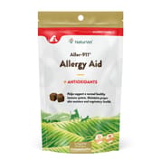 NaturVet Aller-911 Skin & Coat Allergy Aid Plus Antioxidants Supplement for Dogs and Cats Soft Chews 90 ct
