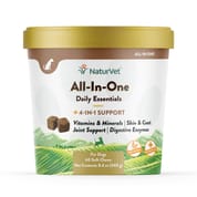 NaturVet All-in-One Dog Supplement Soft Chews for Dogs
