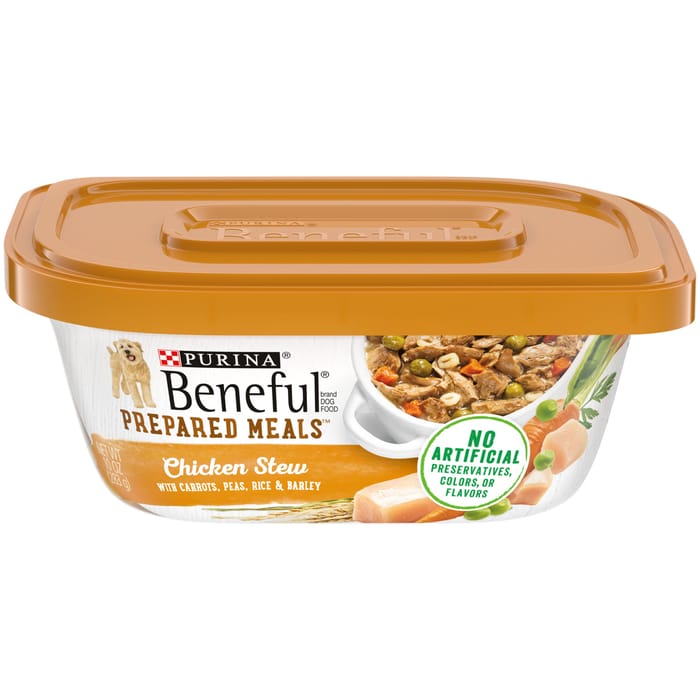 Purina Beneful Prepared Meals Chicken Stew Wet Dog Food 10 oz Tub - Case of 8 product detail number 1.0