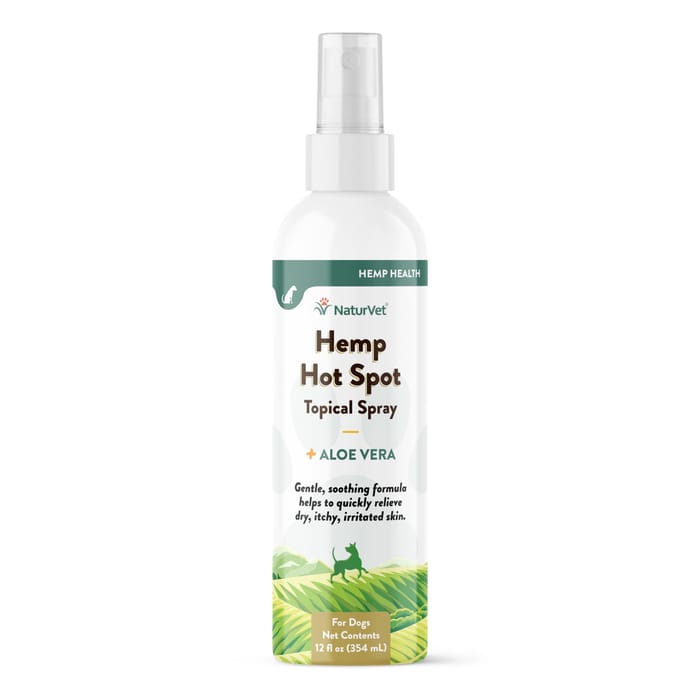 NaturVet Hemp Hot Spot Spray with Aloe Vera for Dogs Liquid Spray 12 fl oz product detail number 1.0