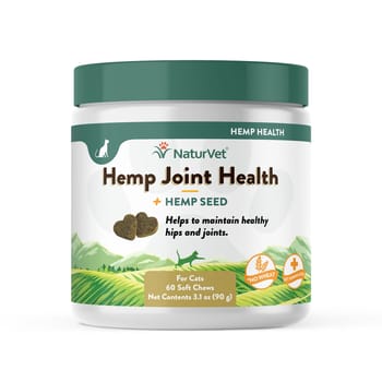 NaturVet Hemp Joint Health Plus Hemp Seed Supplement for Cats Soft Chews 60 ct-product-tile
