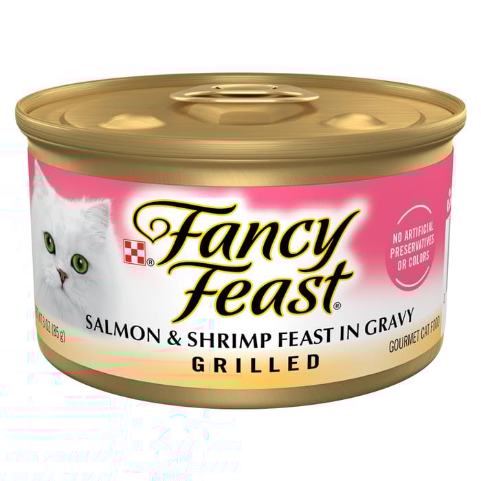 Fancy Feast Grilled Salmon & Shrimp Feast Wet Cat Food 3 oz. Cans - Case of 24 product detail number 1.0