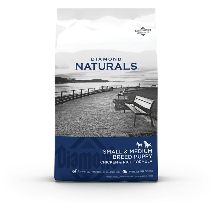 Diamond Naturals Small & Medium Breed Puppy Chicken & Rice Formula Dry Dog Food - 18 lb Bag product detail number 1.0