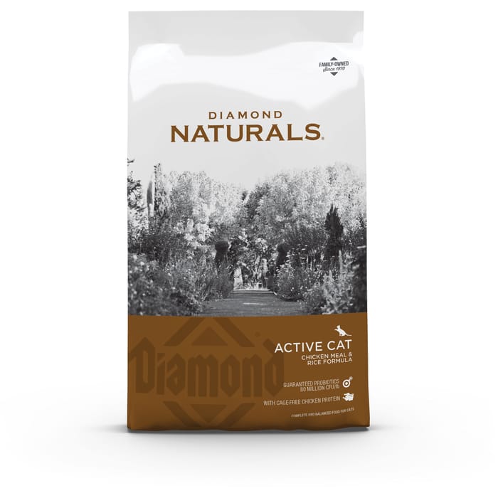 Diamond Naturals Active Cat Chicken Meal & Rice Formula Dry Cat Food - 6 lb Bag product detail number 1.0