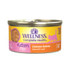Wellness Complete Health Natural Grain Free Kitten Chicken Pate Canned Wet Cat Food - 3 oz Cans - Case of 24