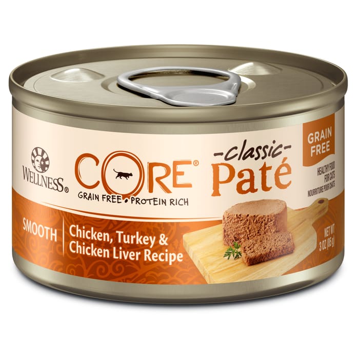Wellness CORE Grain Free Chicken, Turkey Chicken Liver 3-Ounce Can (Pack of 12) product detail number 1.0