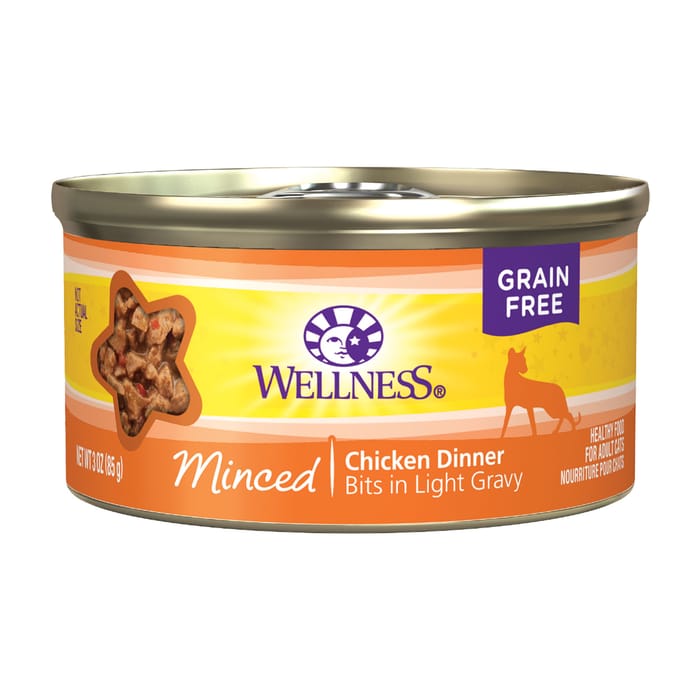 Wellness Grain Free Minced Chicken Dinner 3-Ounce Can (Pack of 24) product detail number 1.0