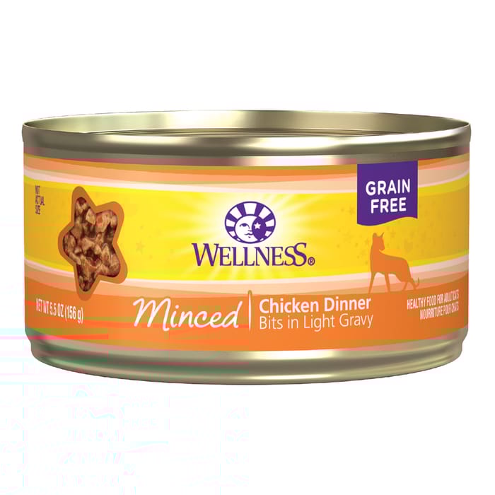 Wellness Grain Free Minced Chicken Dinner 5.5-Ounce Can (Pack of 24) product detail number 1.0
