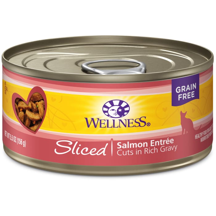 Wellness Grain Free Salmon Entree 5.5-Ounce Can (Pack of 24) product detail number 1.0