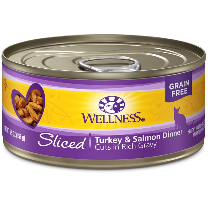 Wellness Grain Free Turkey Salmon Dinner 5.5-Ounce Can (Pack of 24) product detail number 1.0