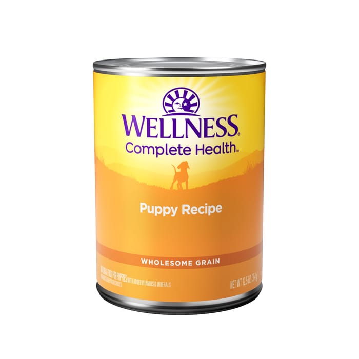 Wellness Complete Chicken & Salmon for Puppies 12 12.5oz Cans product detail number 1.0