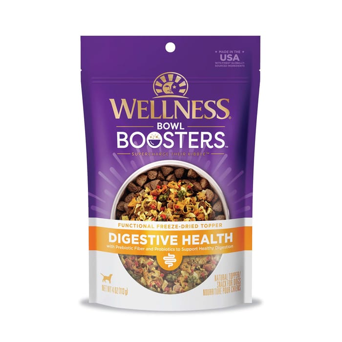 Wellness Bowl Boosters Digestive Health Functional Freeze-Dried Dog Food Topper - 4 oz Bag product detail number 1.0